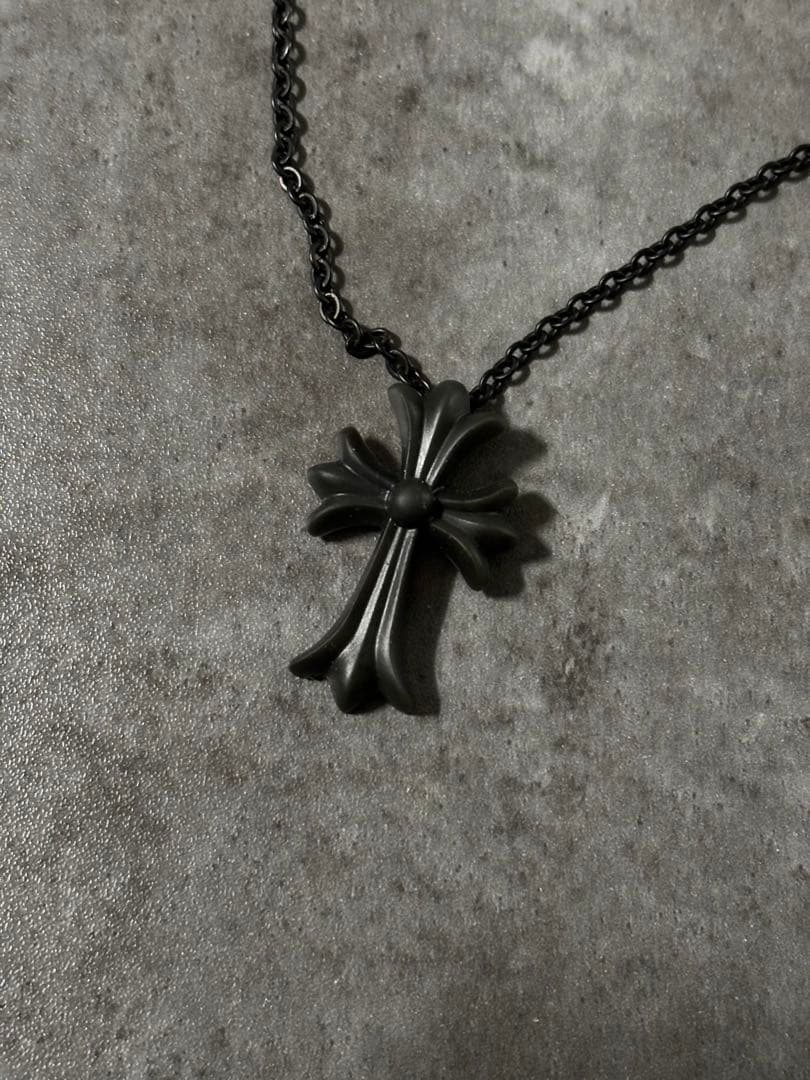 Chrome hearts ラバーシリコンネックレス　黒