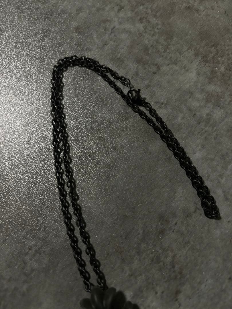 Chrome hearts ラバーシリコンネックレス　黒