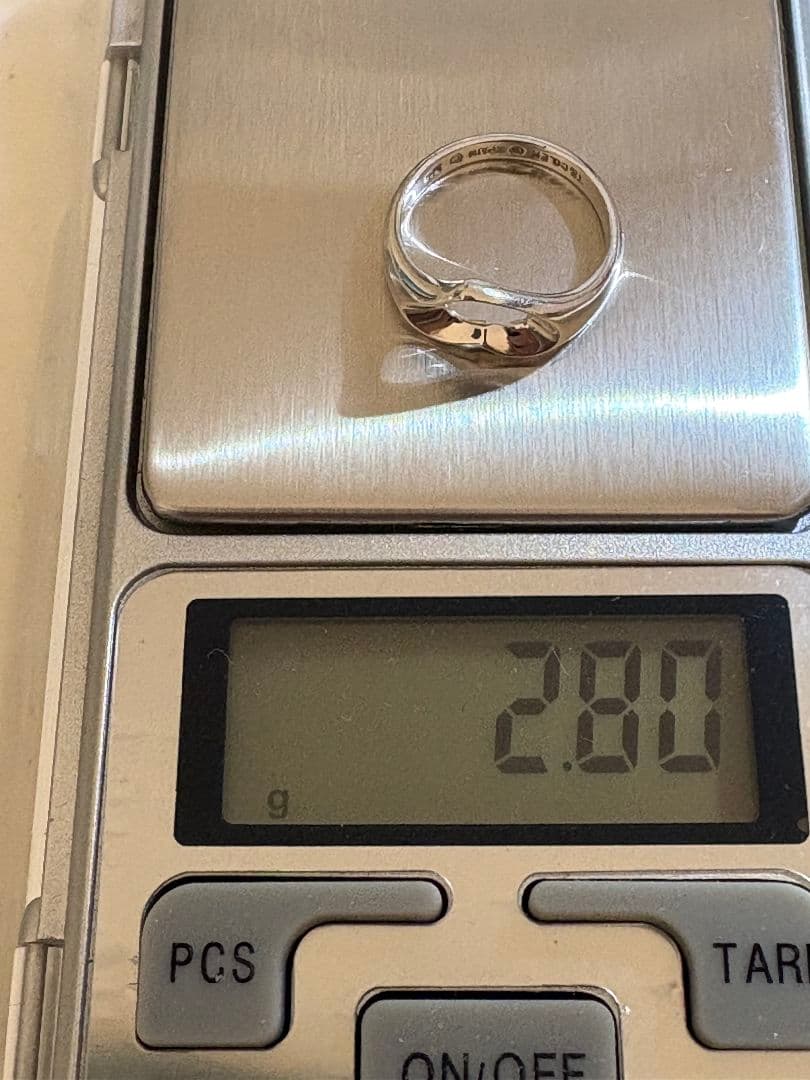 ティファニーエルサ・ペレッティ オープンハート サイズ棒:約9~9.5号