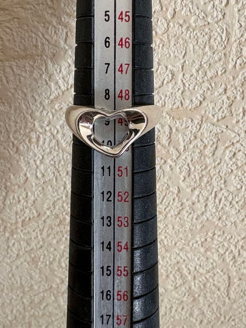 ティファニーエルサ・ペレッティ オープンハート サイズ棒:約9~9.5号