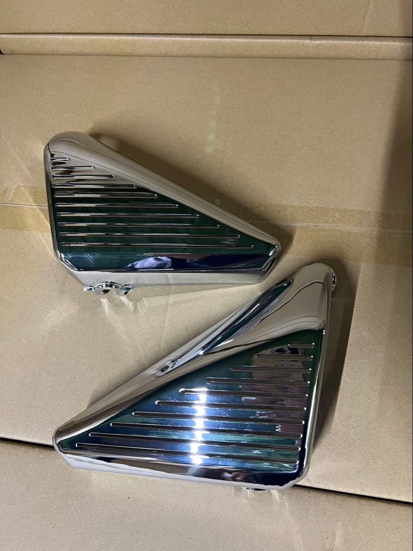 ゼファー400　メッキ　エアクリ　カバー/ アルフィン仕様 サイド ZR400C