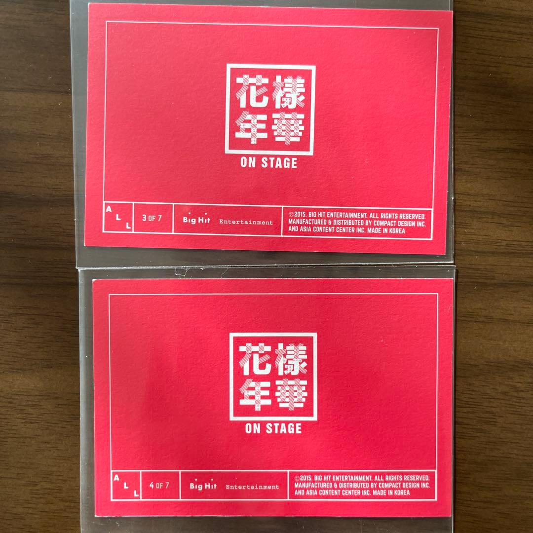 BTS 花様年華　オンステージ　オンステ　ミニフォト　オール　コンプ