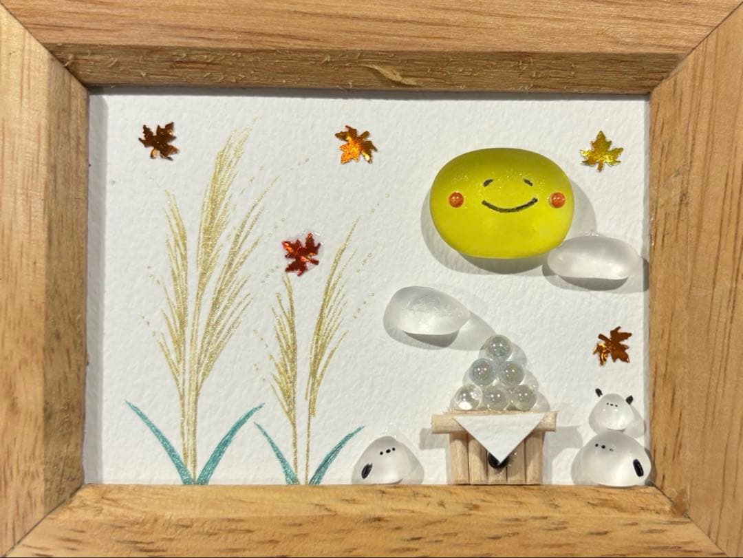 シマエナガ　毎日タノシイ！！シーグラスアート