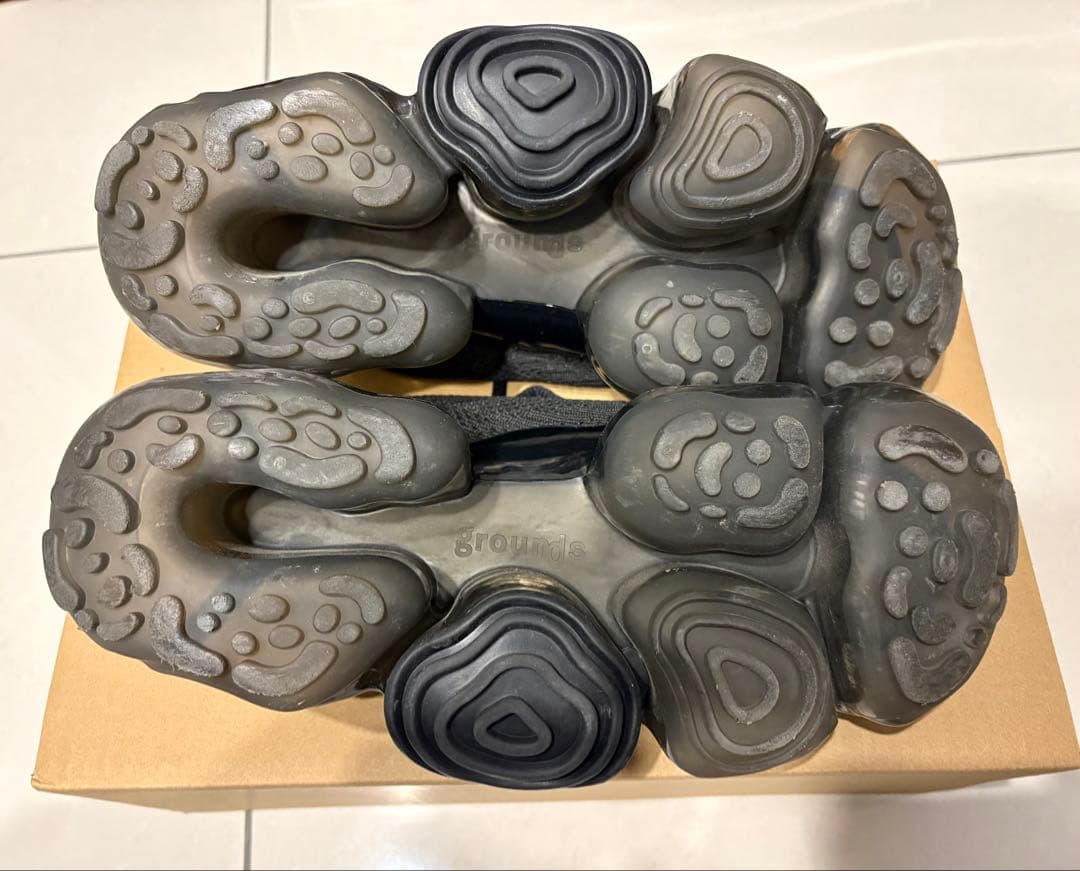 ground ブラック ニットスニーカー