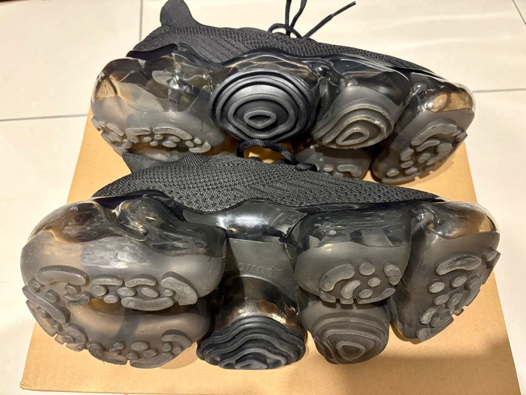 ground ブラック ニットスニーカー