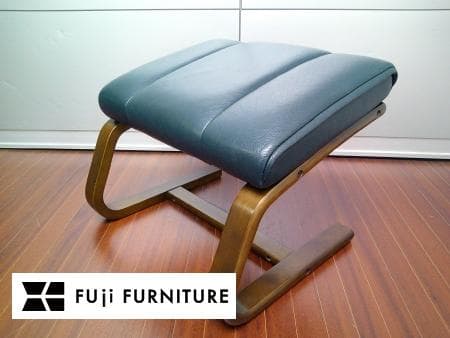 冨士ファニチア 本革 オットマン 角度２段階調整可 フジファニチア