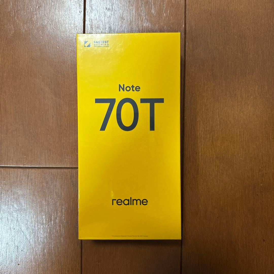 スマートフォン本体 realme Note 70T Obsidian Black 4GB/256GB