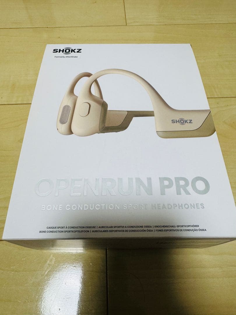 SHOKZ OPENRUN PRO 骨伝導イヤホン ベージュ