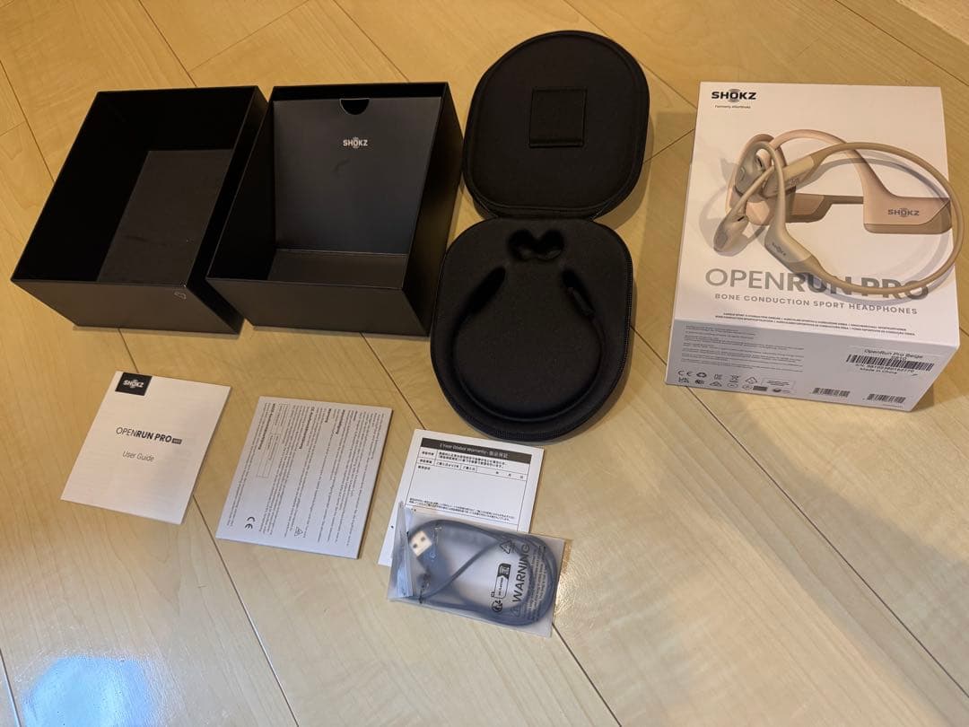 SHOKZ OPENRUN PRO 骨伝導イヤホン ベージュ
