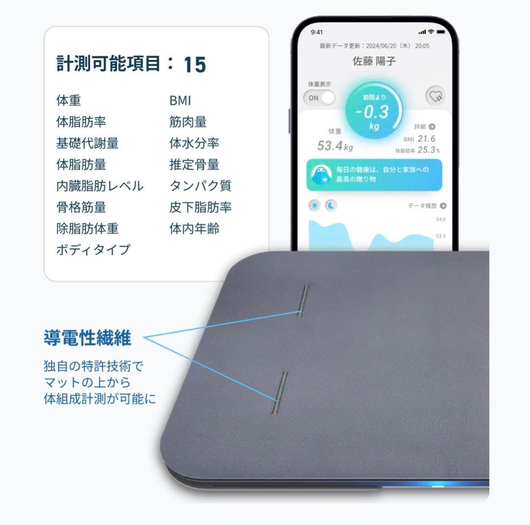 新品未使用/スマートバスマット体組成計モデル TVにも多数掲載の人気商品