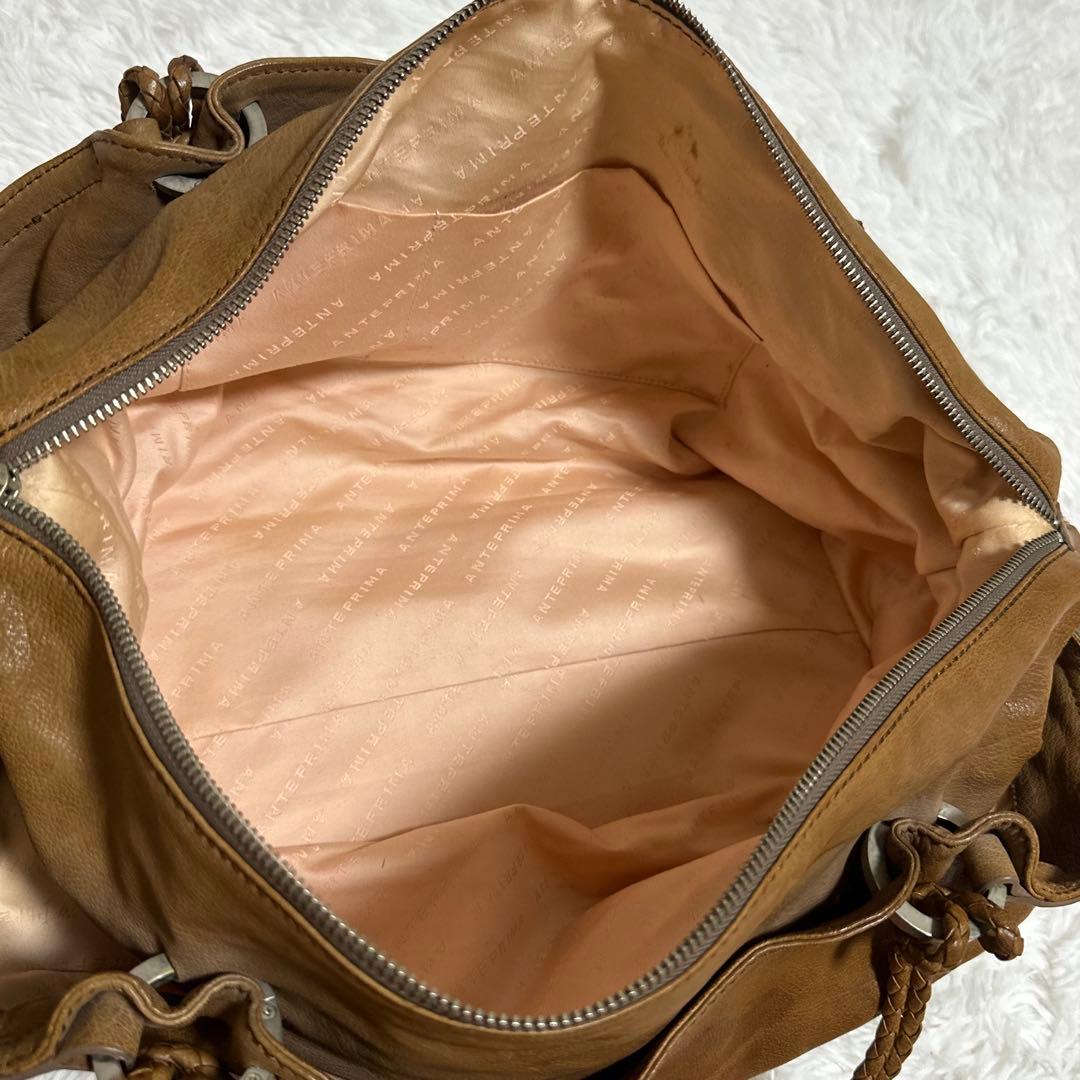 美品✨アンテプリマ チェルシー ボストン 大容量 A4 レザー