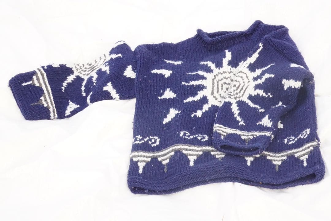 トップス Vintage 80s Hand Made Ecuador Knit