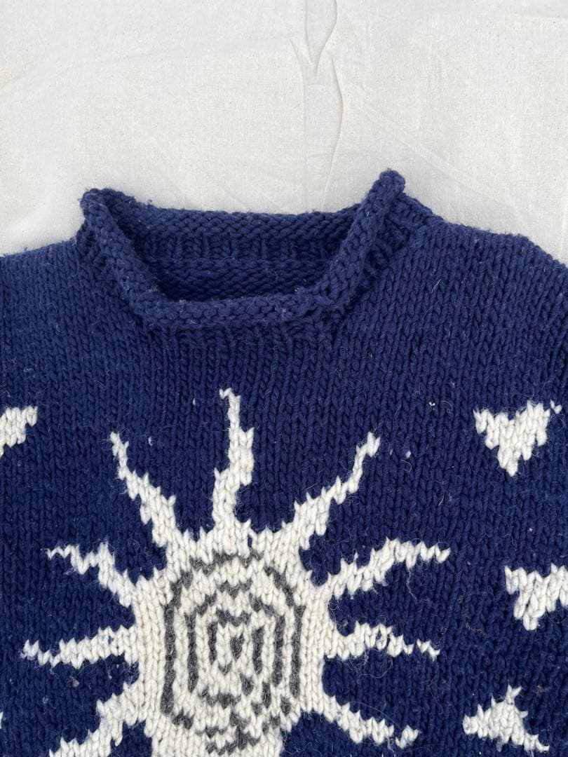 トップス Vintage 80s Hand Made Ecuador Knit