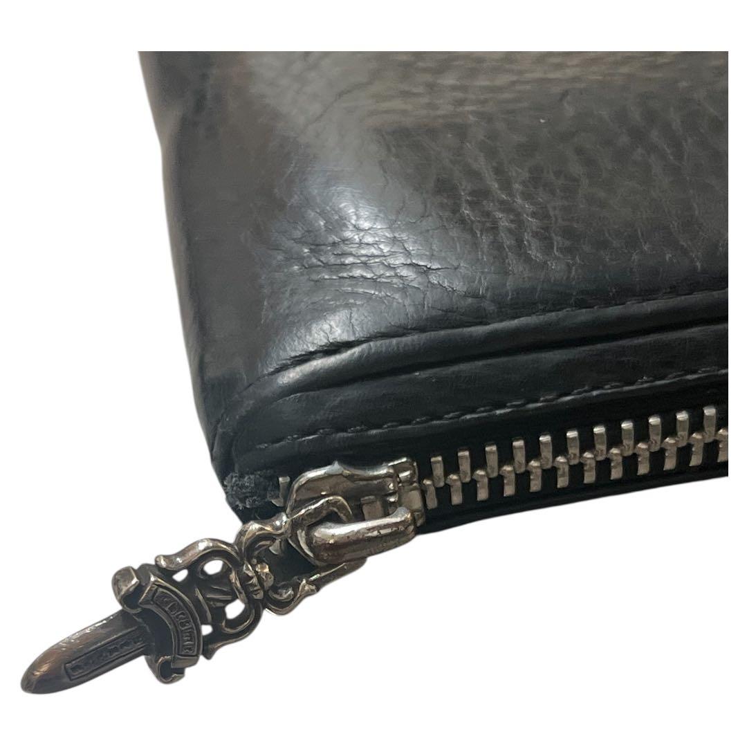 CHROME HEARTS REC Fジップ3セメタリークロスパッチ ウォレット