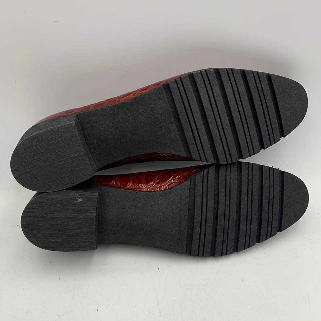 X310B フェラガモ パンプス 7C 約24cm ブラウン