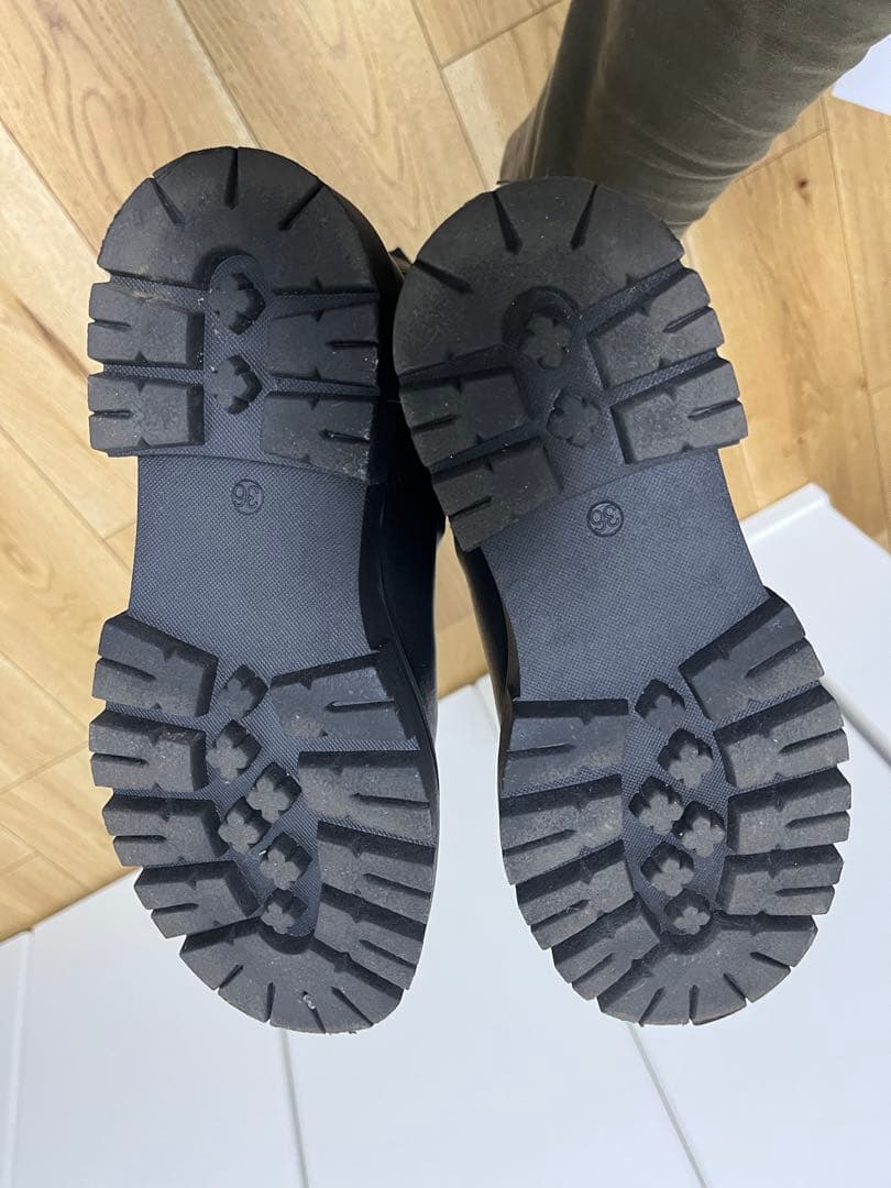 【33RU】REMME ブラック サイドゴアブーツ 厚底 レザー