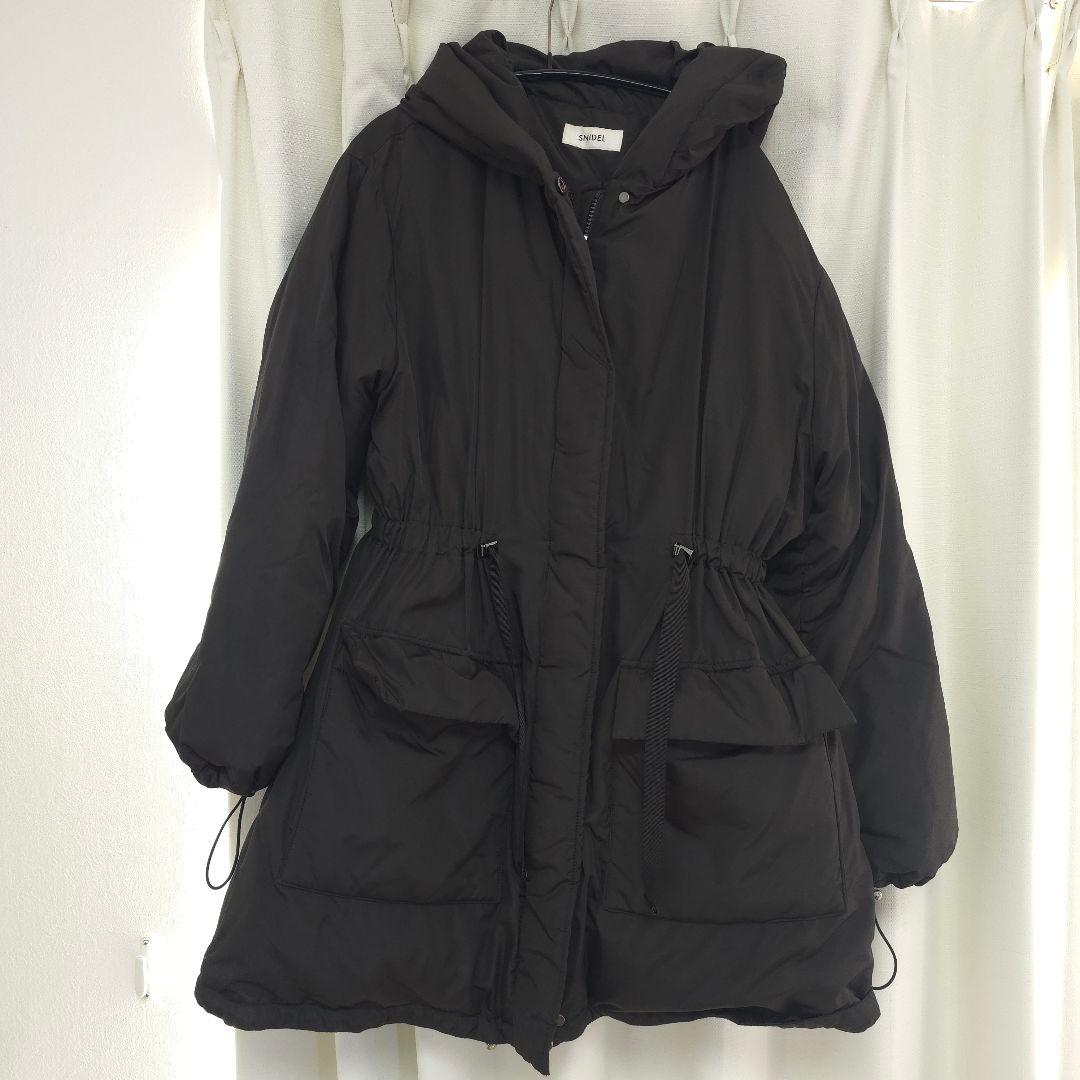 SNIDEL 西川　レディモッズダウンコート ブラック　スナイデル　ダウン