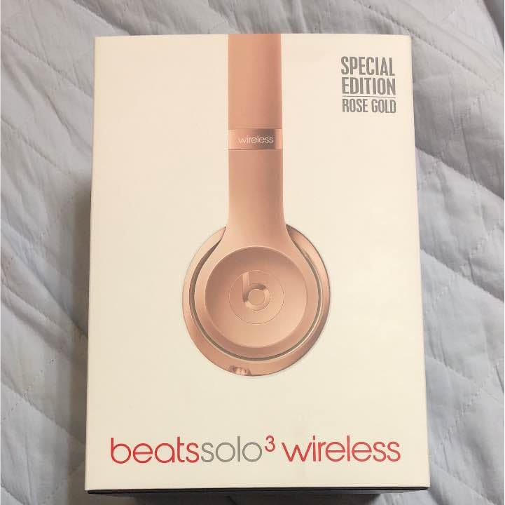aeats solo3 wireless ヘッドホン ローズゴールド