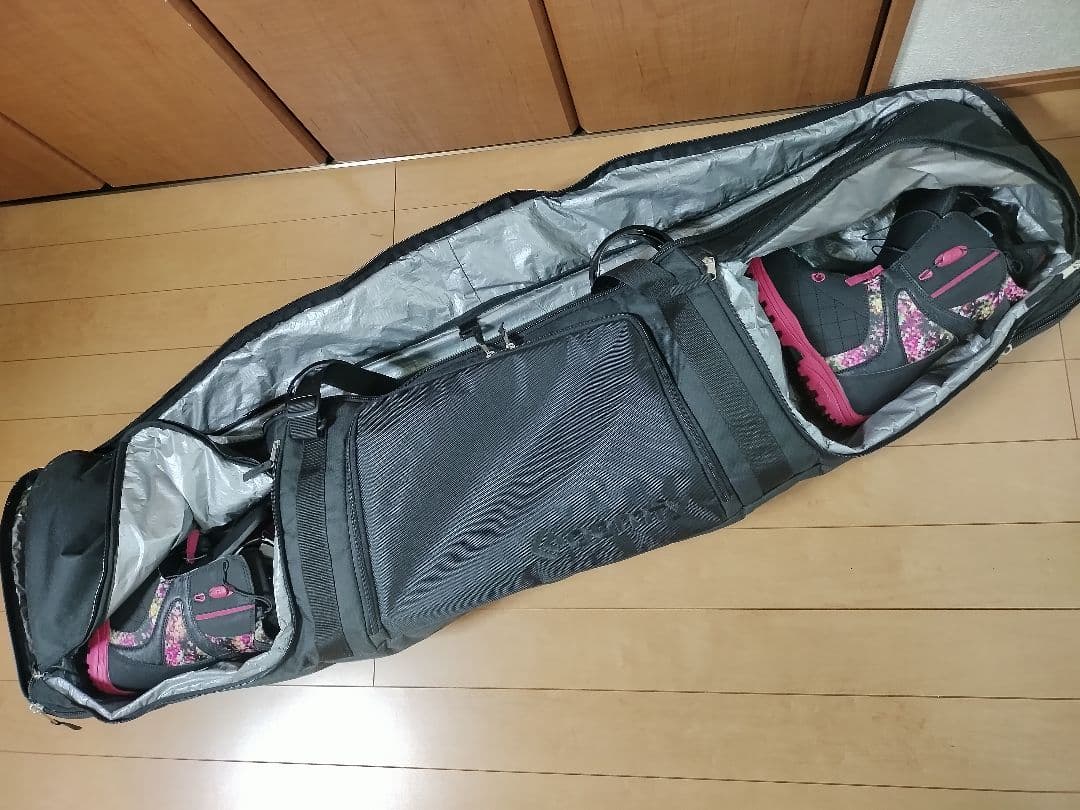 BURTON　スノーボード板　ブーツ　ビンディング　ケース　セット