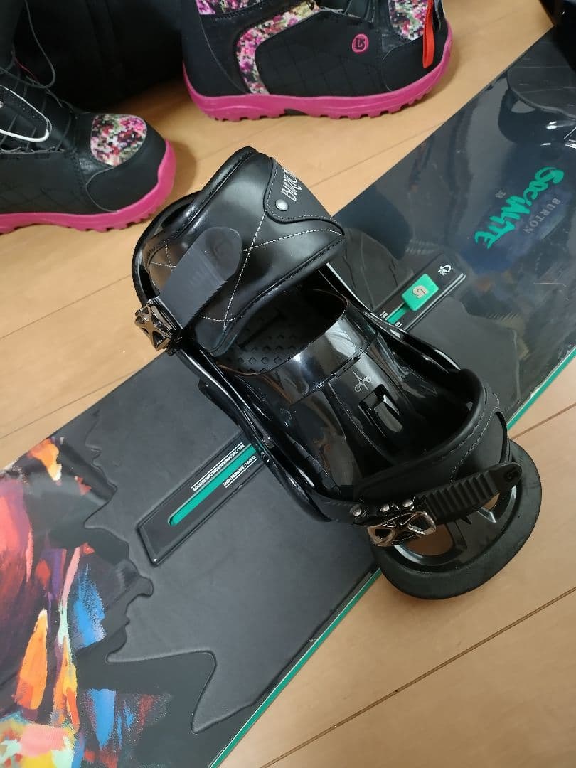 BURTON　スノーボード板　ブーツ　ビンディング　ケース　セット