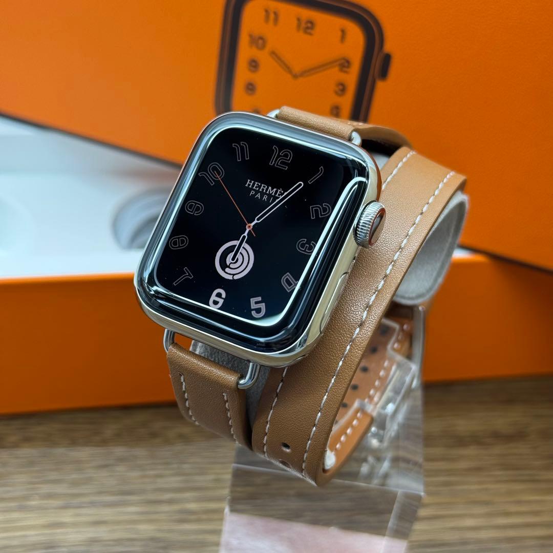 2191 Apple Watch エルメス　series5 シルバー　セルラー