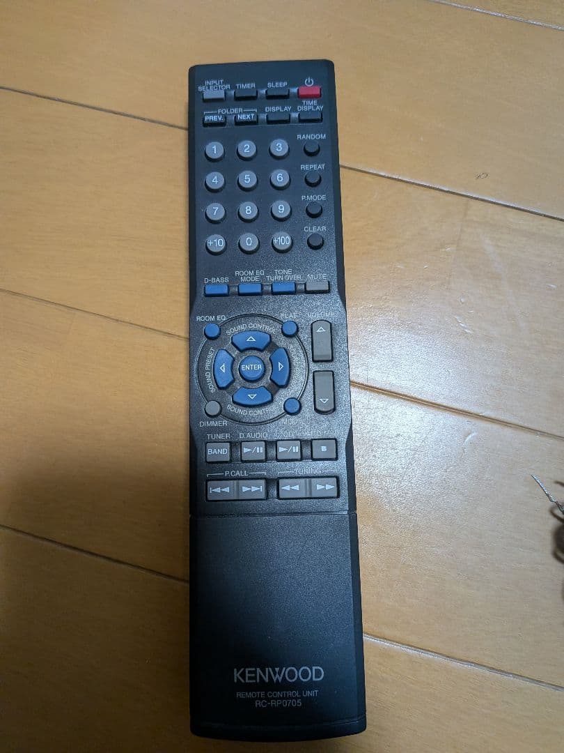 KENWOOD R-K711 CDミニコンポ リモコン 測定マイク リモコン