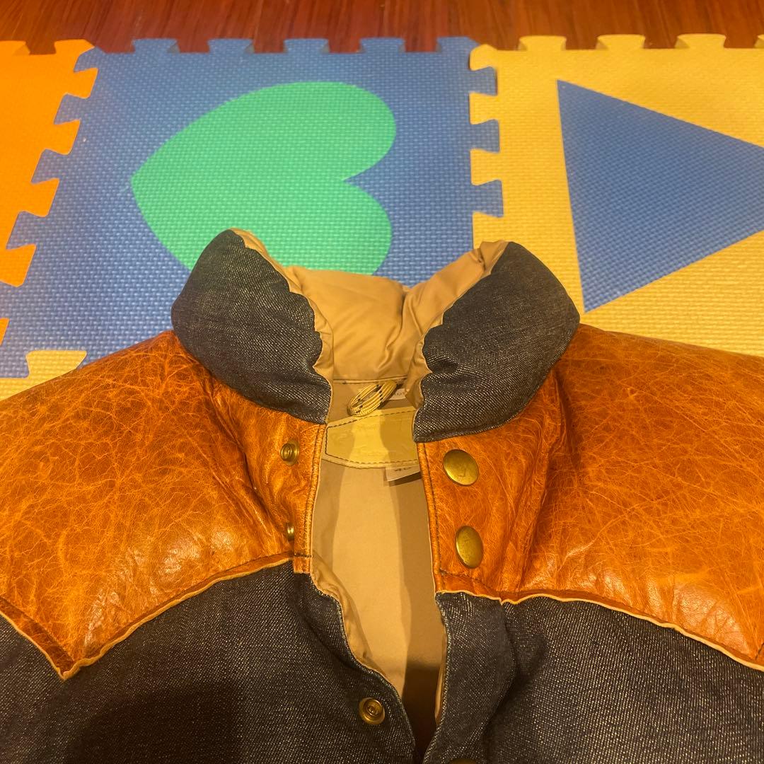 ロッキーマウンテン　ダウンベストデニム