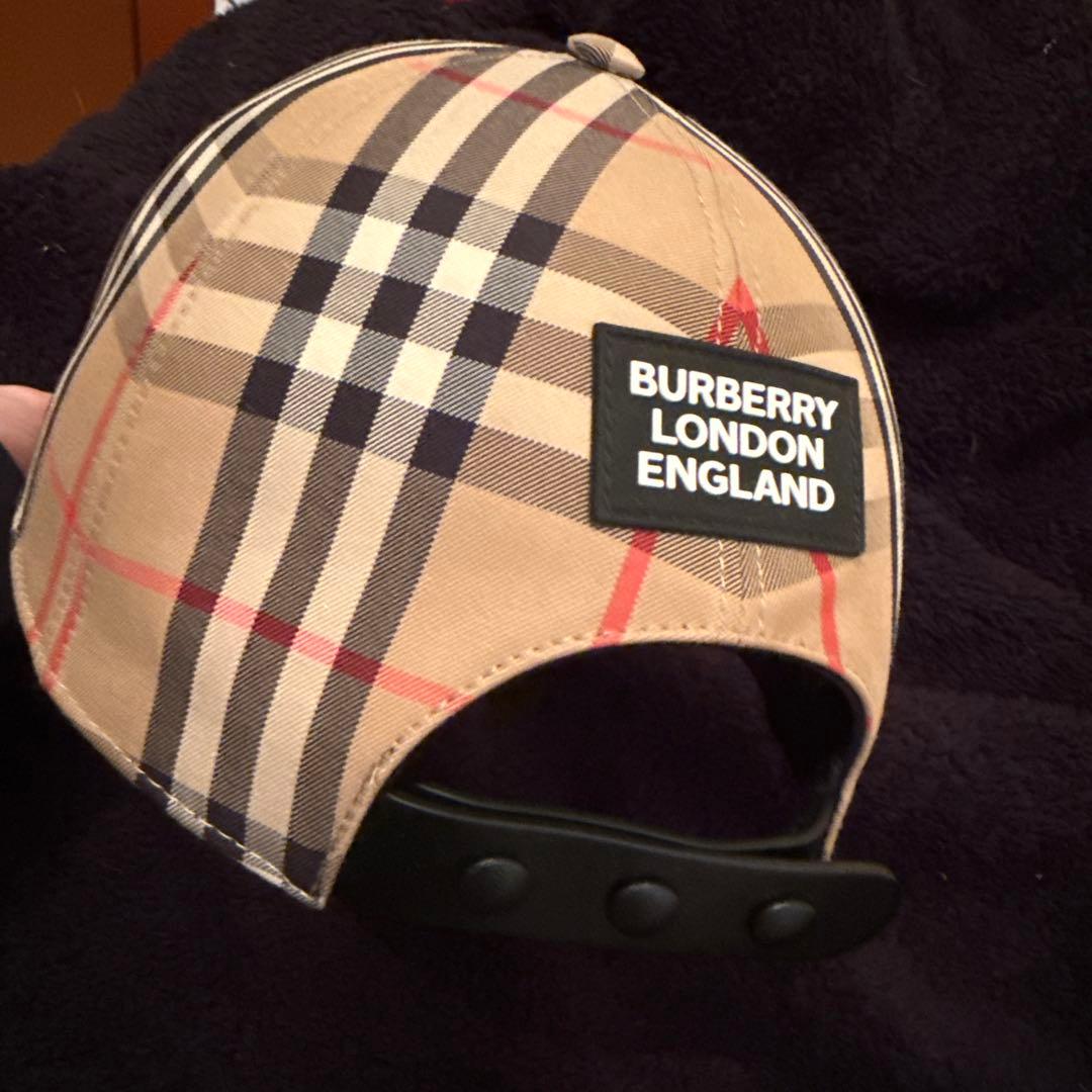 BURBERRY チェック柄キャップ Mサイズ