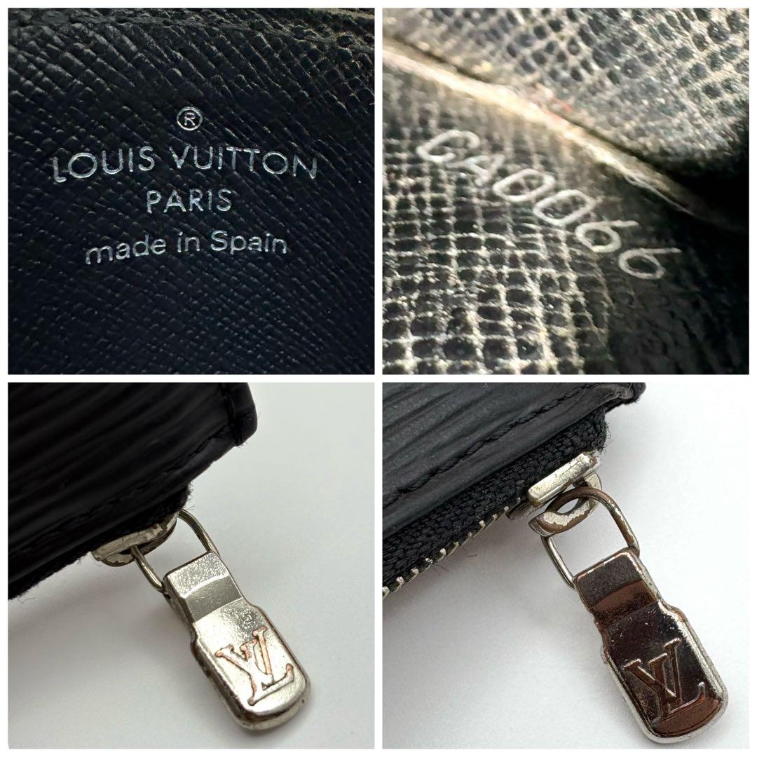 ルイヴィトン ポシェットクレ エピ レザー ケース ブラック 黒 ノワール