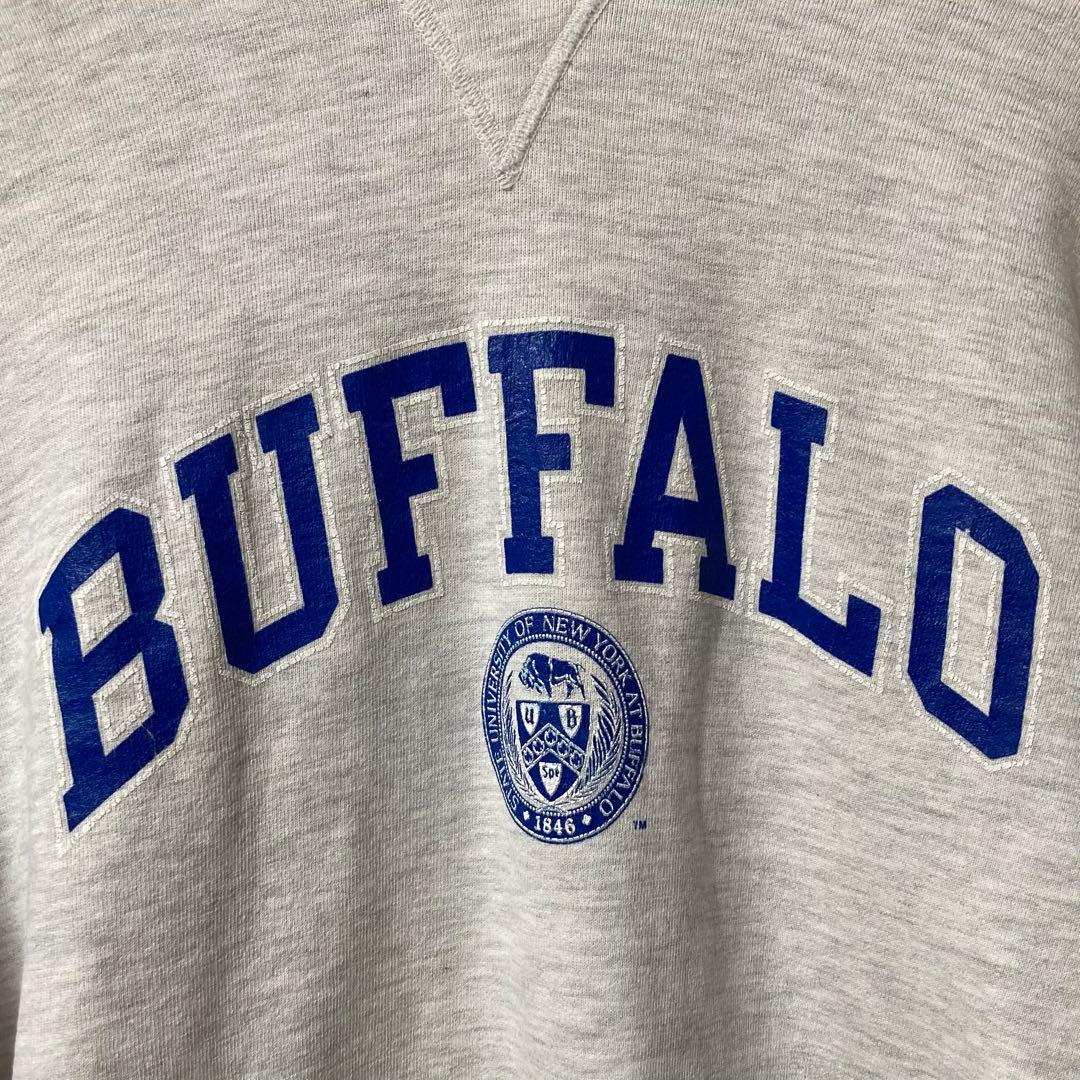 90s USA製 2段 チャンピオン カレッジ プリント スウェット パーカー