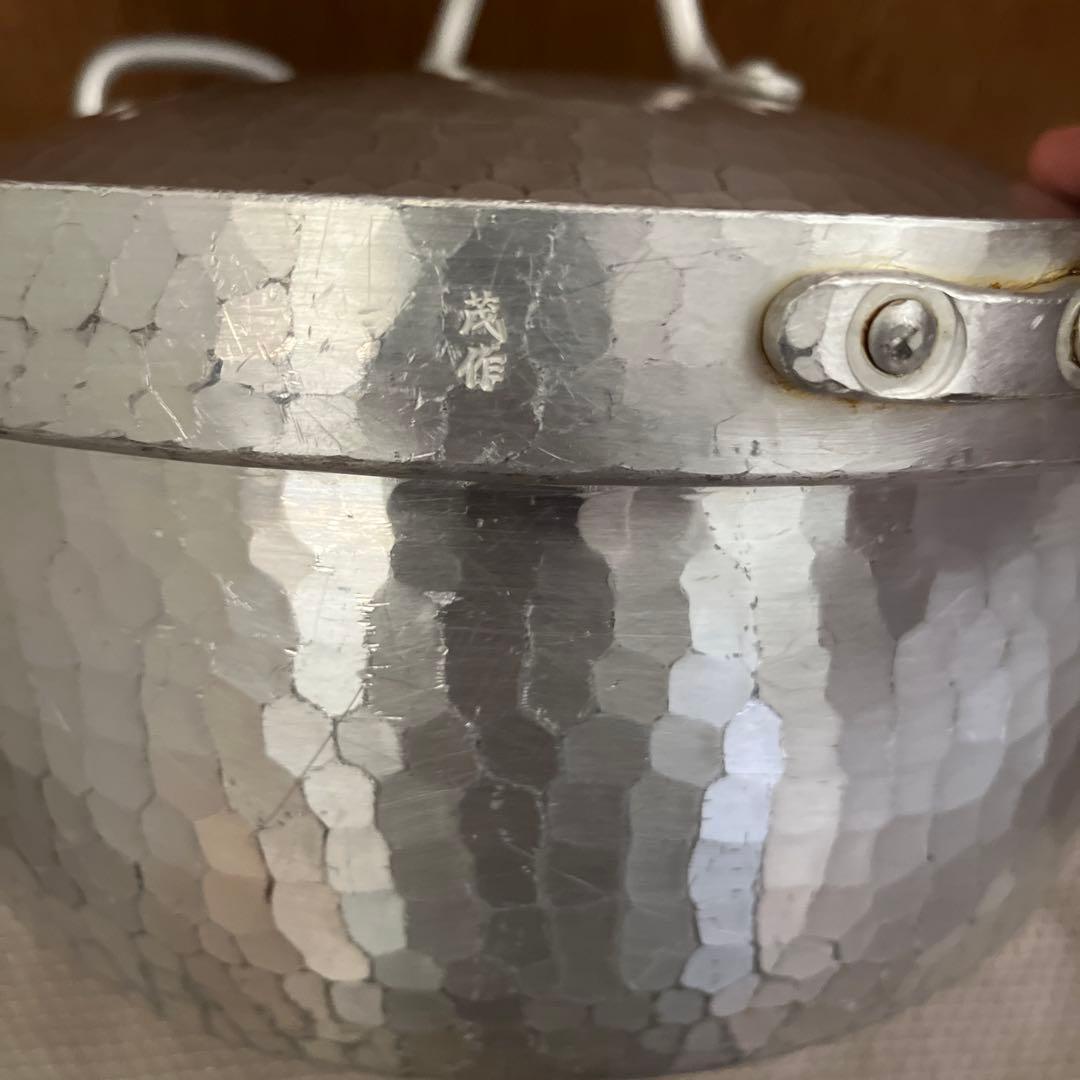 京都鍛金工房WESTSIDE33 アルミ製段付き鍋　27㎝