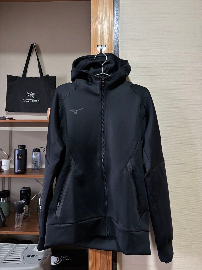 ミズノトレーニングストレッチスウェットフーディ パーカー ジャージ（上下セット）