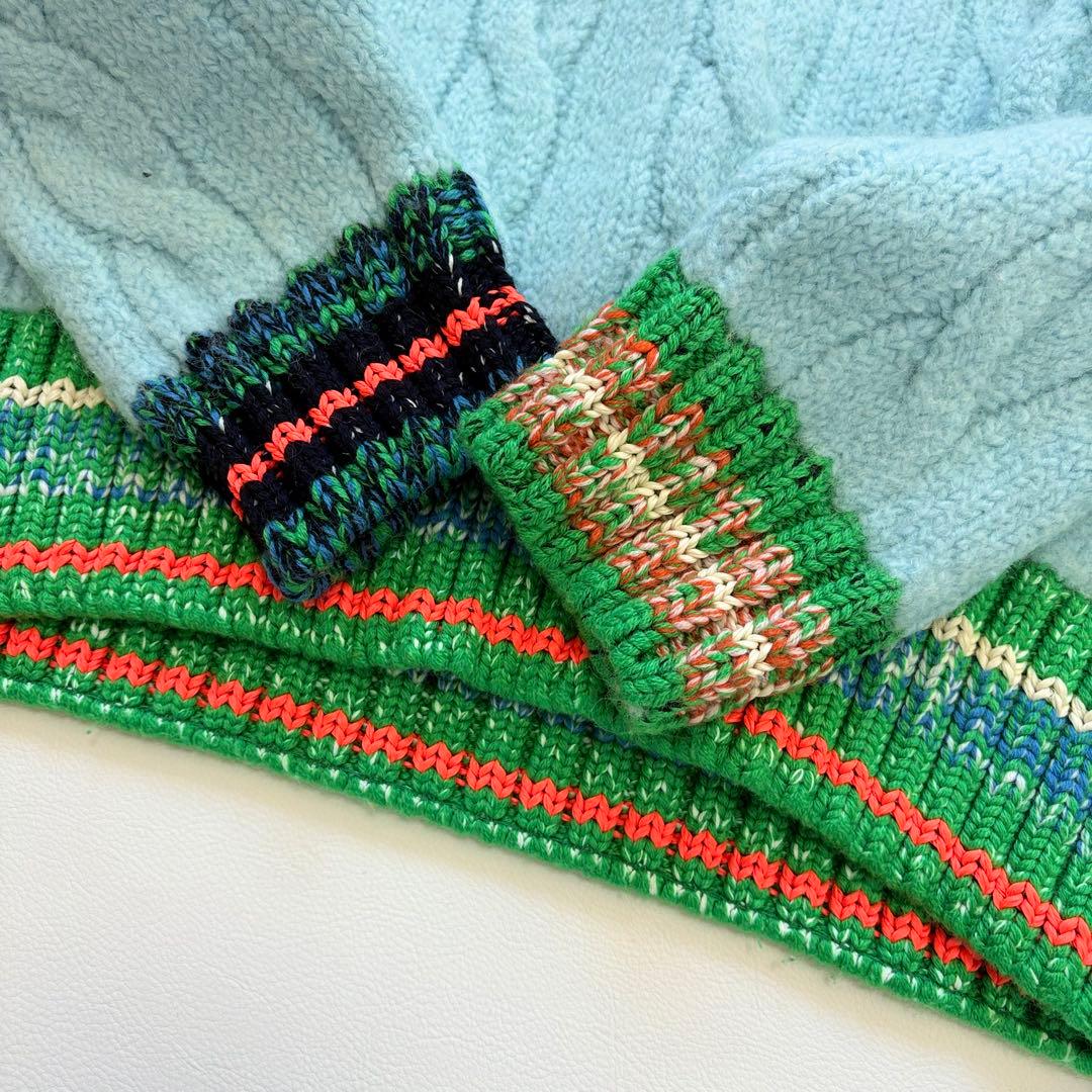 ラコステ デコラティブリブニット ティルデンセーター　チルデンニット　Vネック