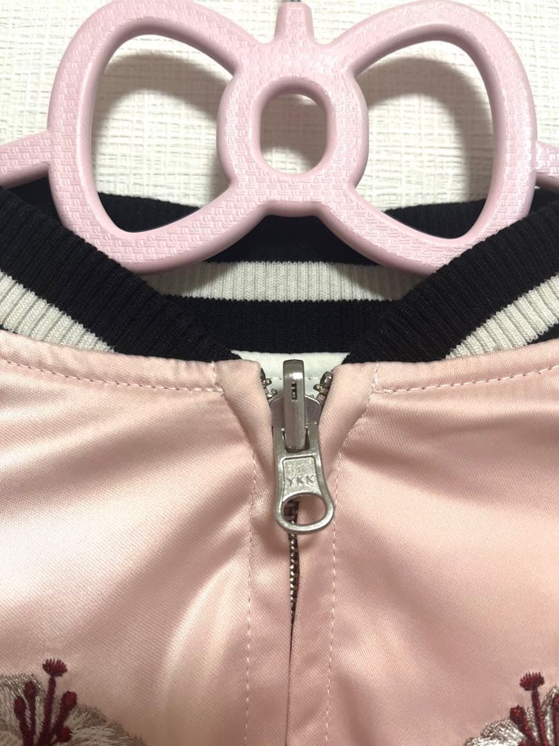 LILY BROWN×KEITA エンブロイダリーリバーシブルスカジャン　ピンク