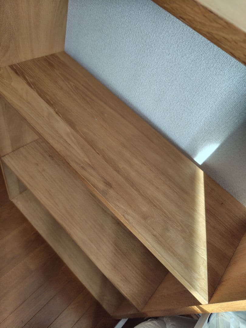 無印良品スタッキングウッドシェルフ3段ワイドオーク