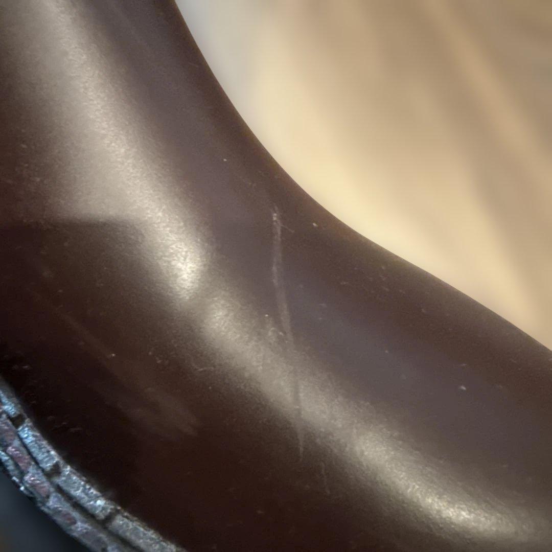 TOP'S バーガンディ サイドゴアブーツ