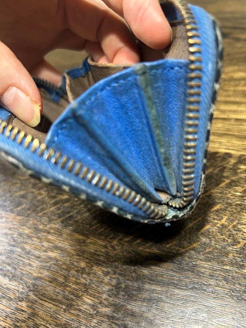 Bottega Veneta ケース 青 イントレチャート　パイソン