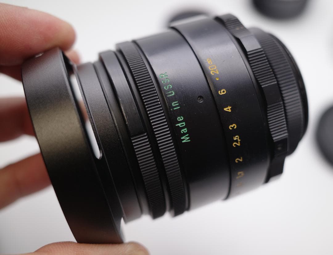 79 　新品同様　ぐるぐるボケレンズ　ヘリオス　44-2　M42アダプター付