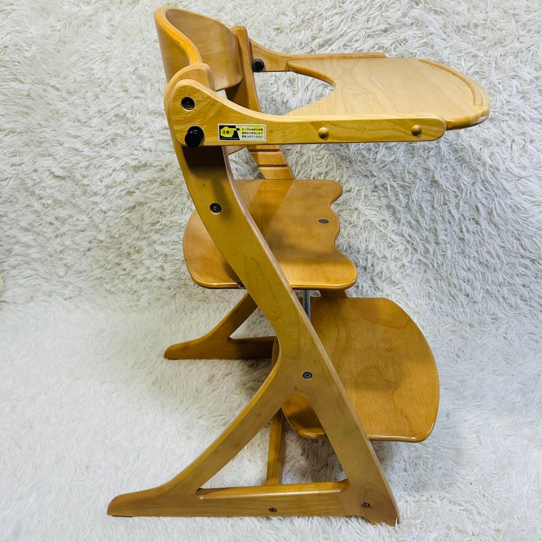 【美品】大和屋 すくすくチェアプラス テーブル付き ハイチェア