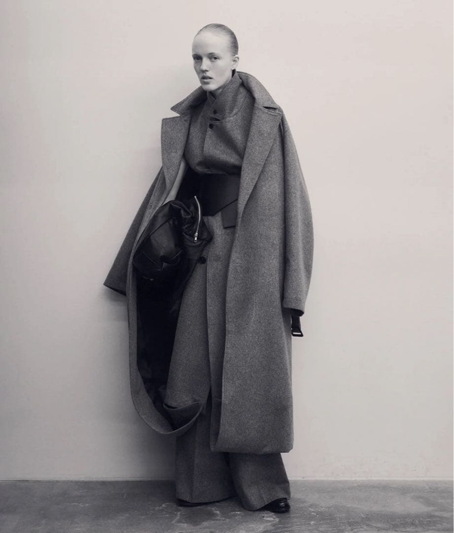 バッグ SHIRRING HANDLE LEATHER SHOULDER BAG