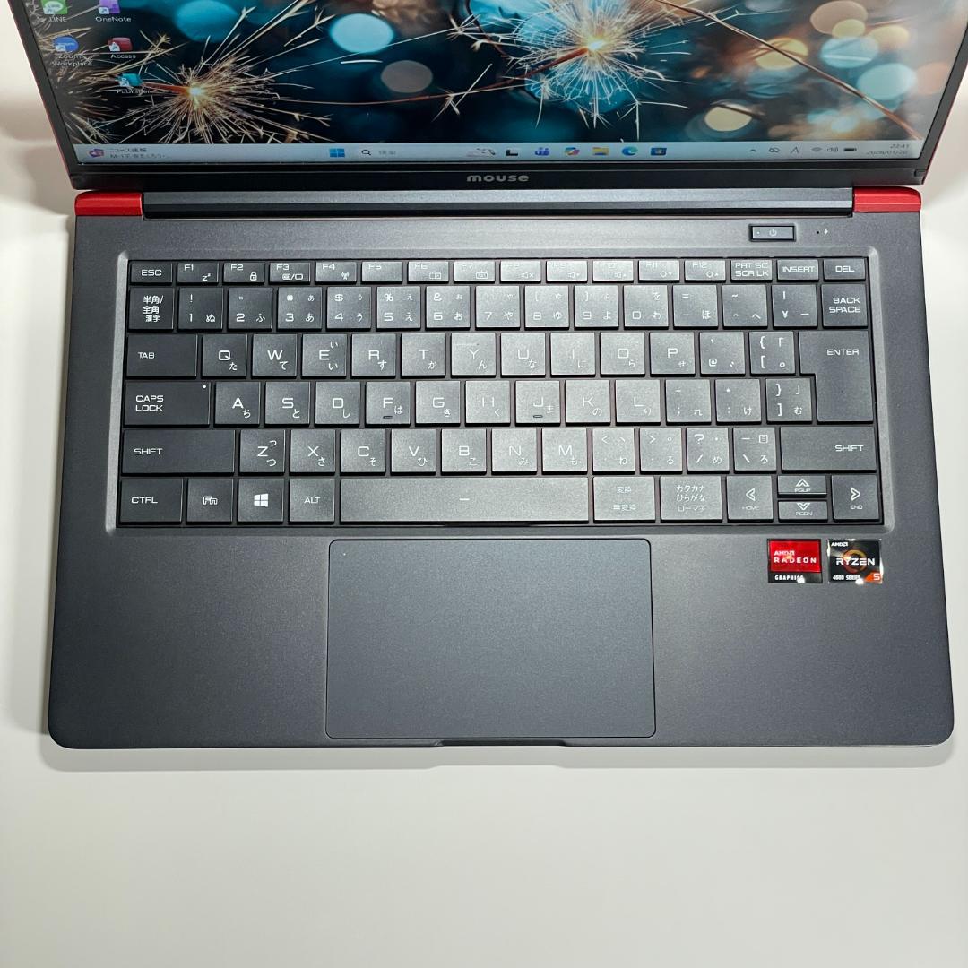 ★美品★ Mouse X4-R5 Ryzen5 ノートPC バッテリー◎ SSD