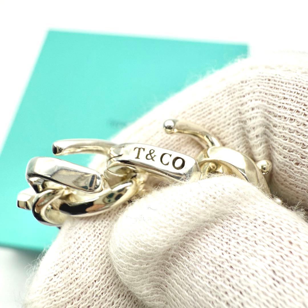 極美品 Tiffany フォージ ミディアム リンク ブレスレット シルバー