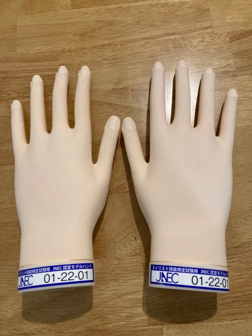ネイリスト検定　JNEC認定モデルハンド両手