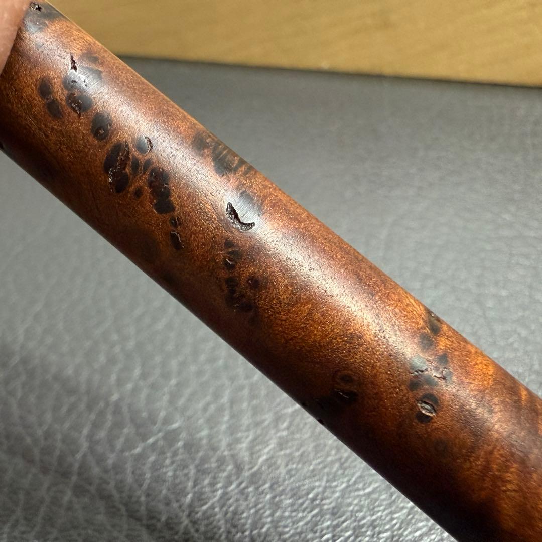 hone194台湾樟葡萄杢　瘤　最強低重心　溝付き　真鍮　瘤の欠け多い