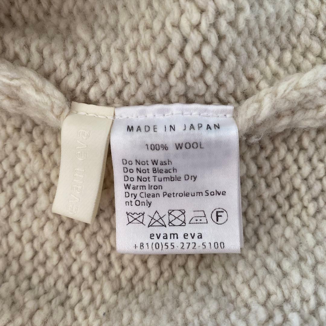 evam eva リニューウールタートルネック