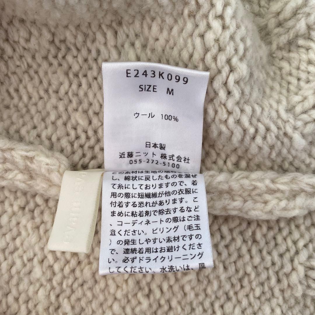 evam eva リニューウールタートルネック