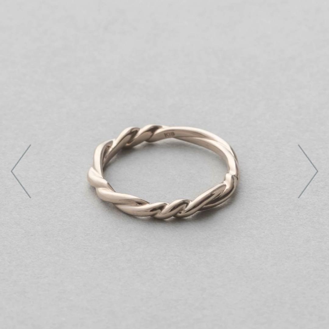 ete bijoux k18RBG トーンツイストリング 13号