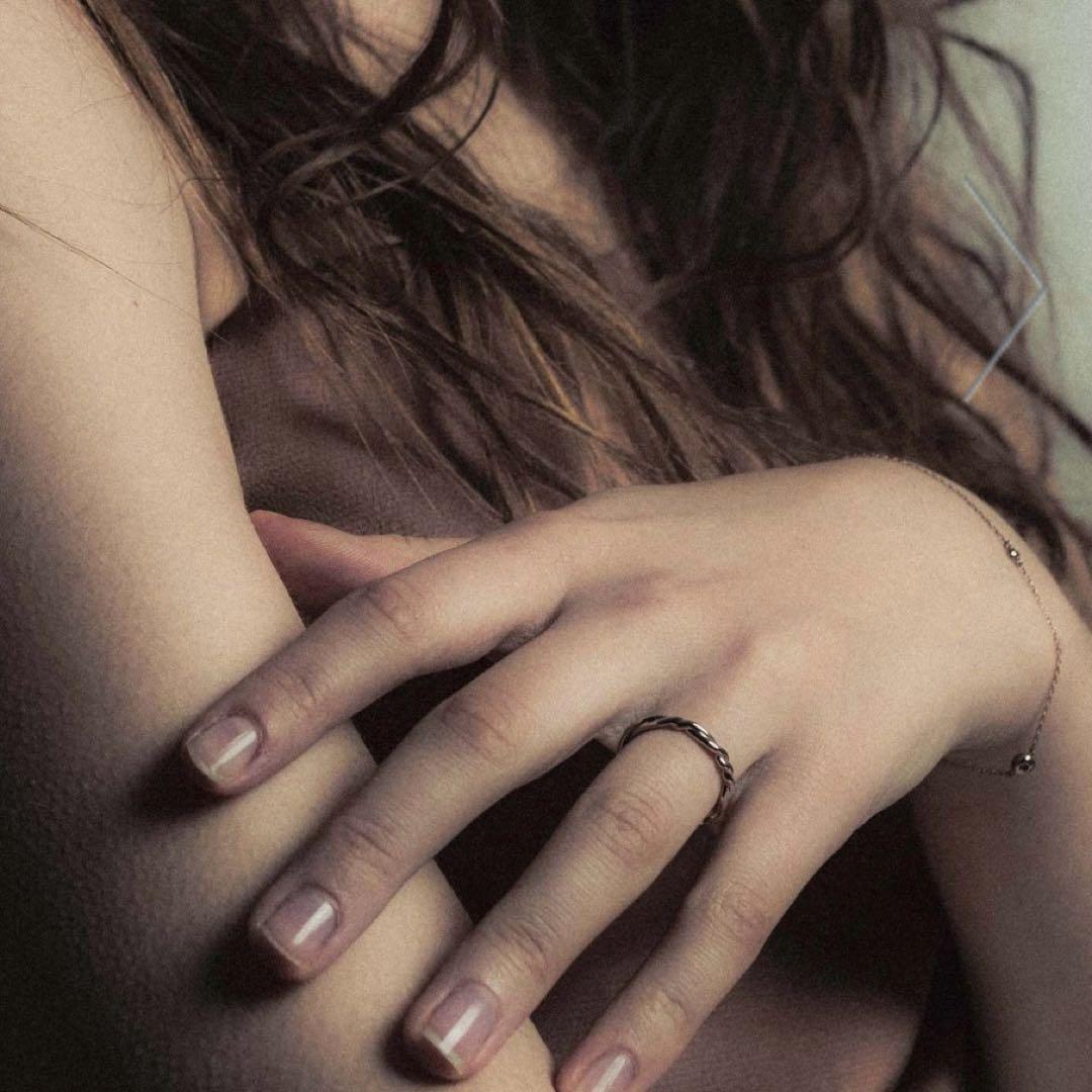 ete bijoux k18RBG トーンツイストリング 13号