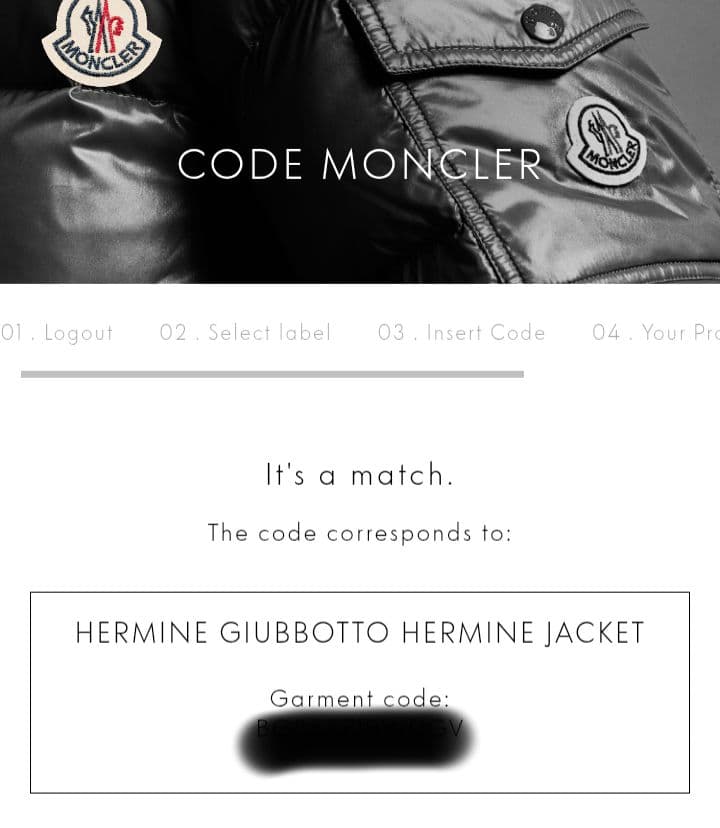 MONCLER モンクレール　ブラック　HERMINE エルミンヌ　サイズ00