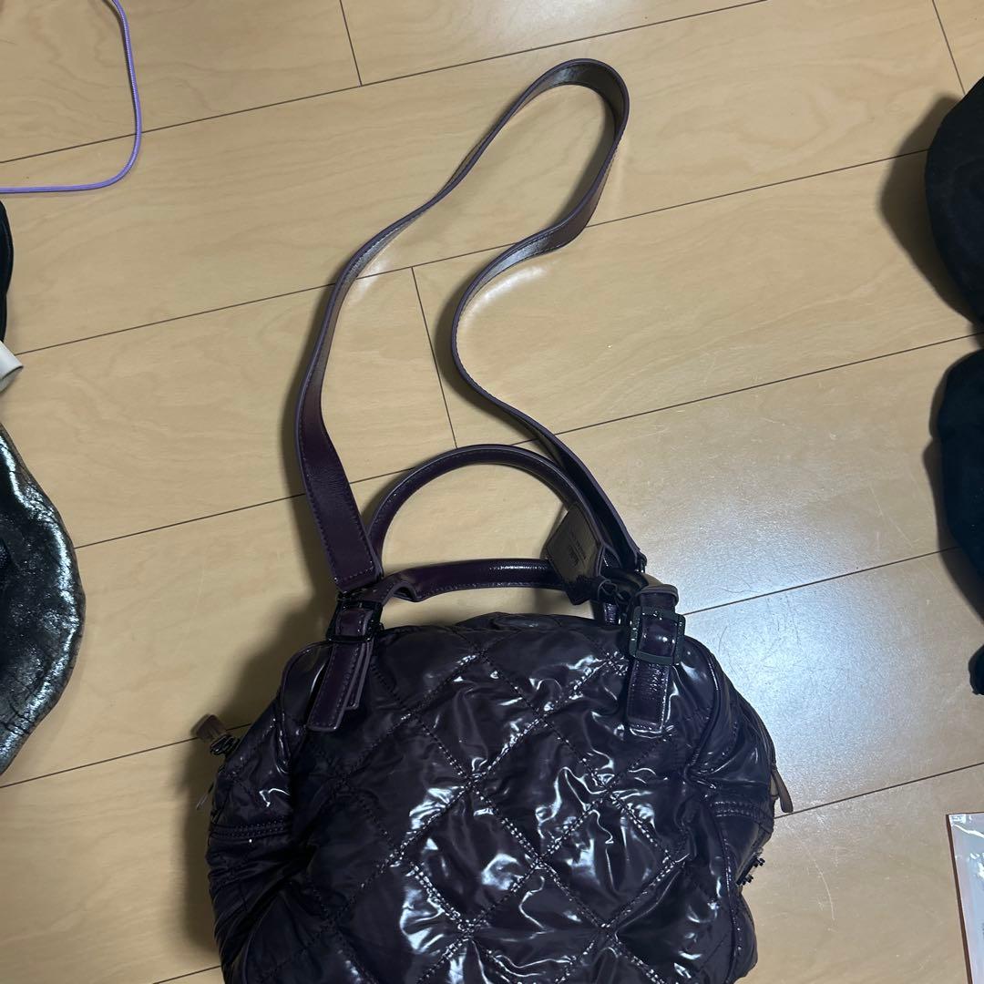 マックスマーラパープル キルティング バッグ　美品